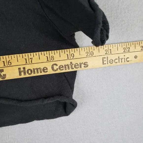 Budweiser Womens M/L Cutoff Boxy Crop Tee Shirt Black Drinking Shirt Boxy Grunge - Picture 4 of 5